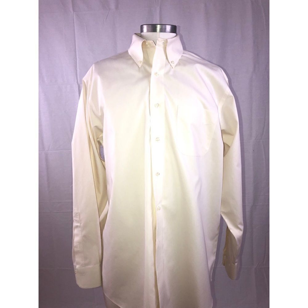 Brooks Brothers Yellow Polo Collared Button Down